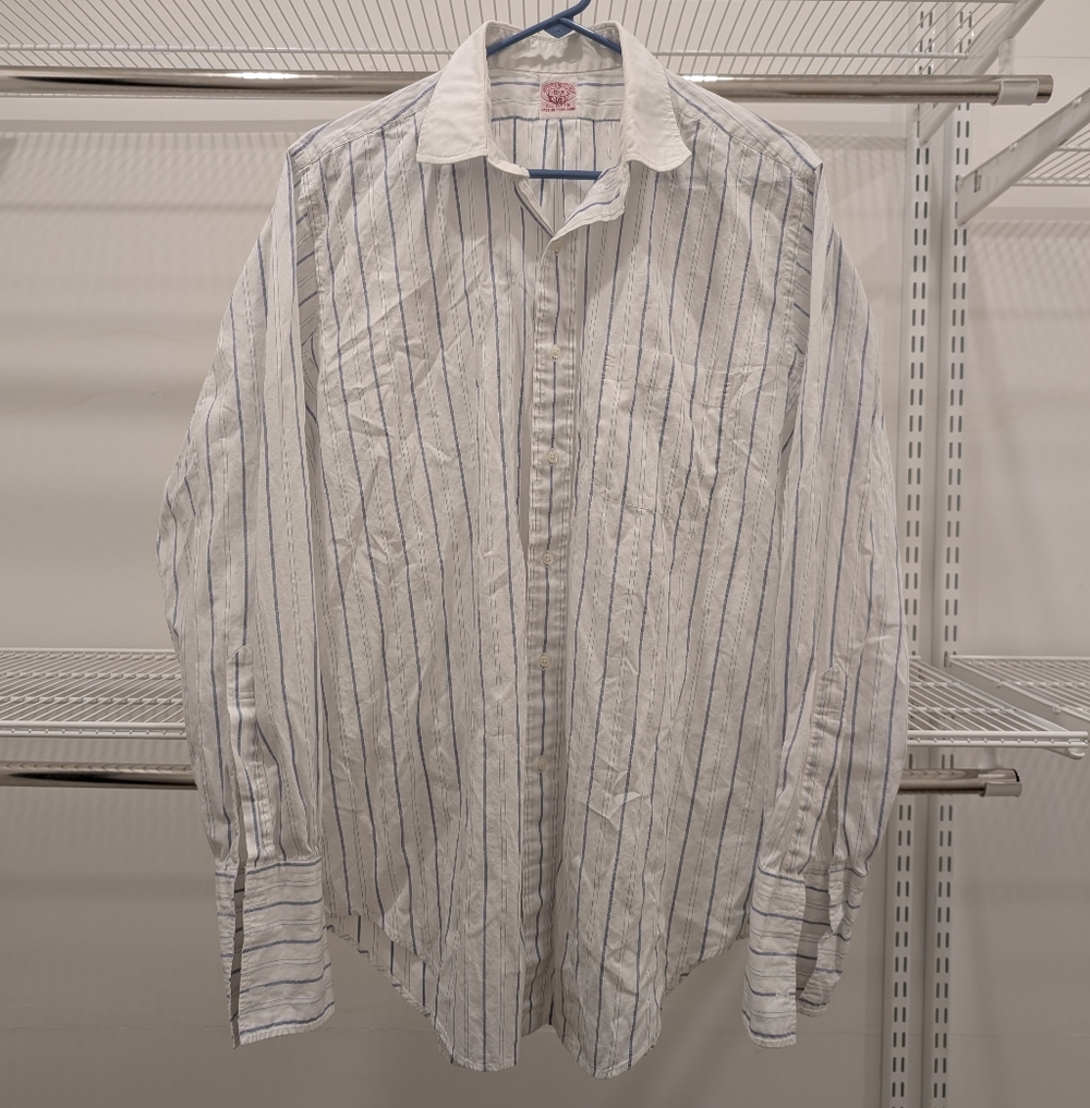 Brooks Brothers BW Striped Button Down Shirt